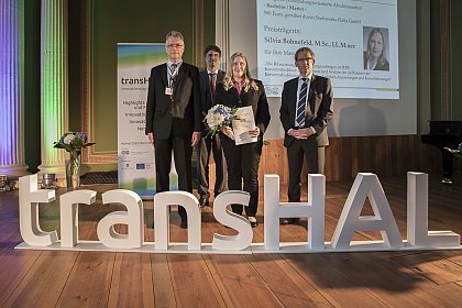 Transferpreis in der Kategorie Herausragende anwendungsorientierte Masterarbeit: Preistr�gerin Silvia Bohnefeld. Foto: Matthias Ritzmann